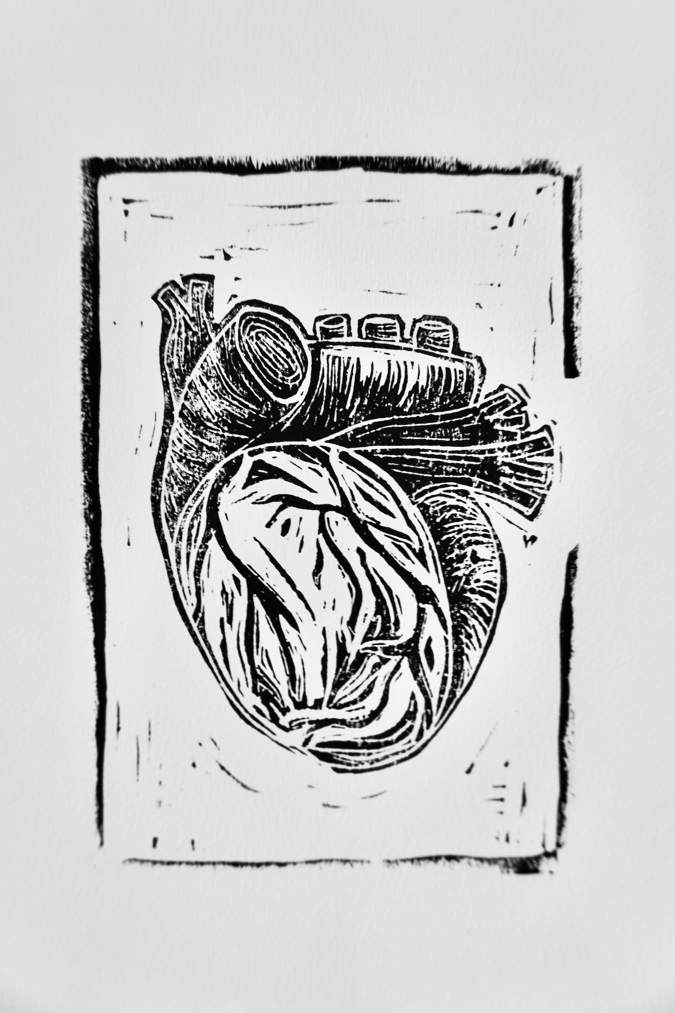 Grabado Corazón Realista